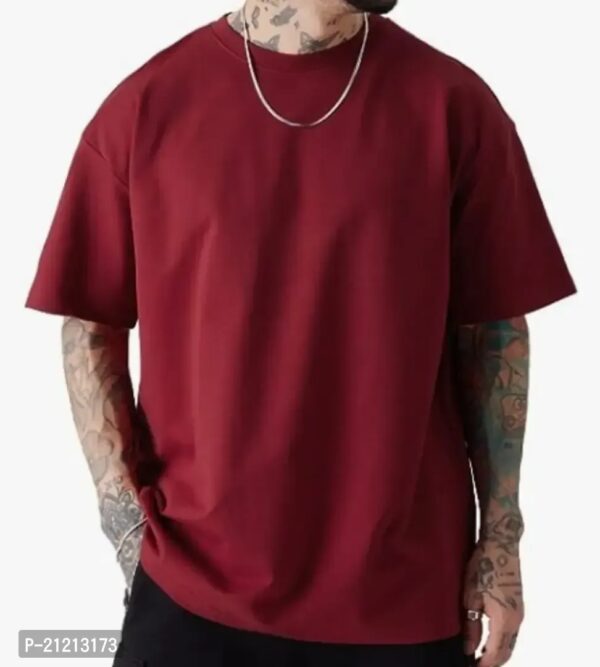 SOLID CASUAL OVERSIZED T-SHIRT