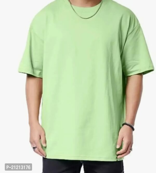 SOLID CASUAL OVERSIZED T-SHIRT - Image 2