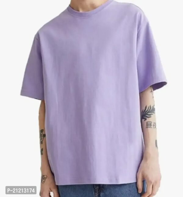 SOLID CASUAL OVERSIZED T-SHIRT - Image 3