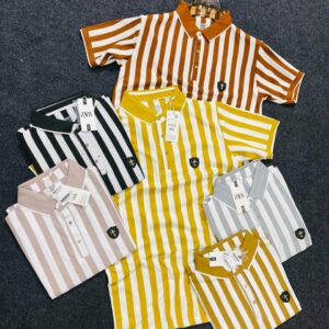 POLO T-SHIRTS WITH CASUAL STRIPES