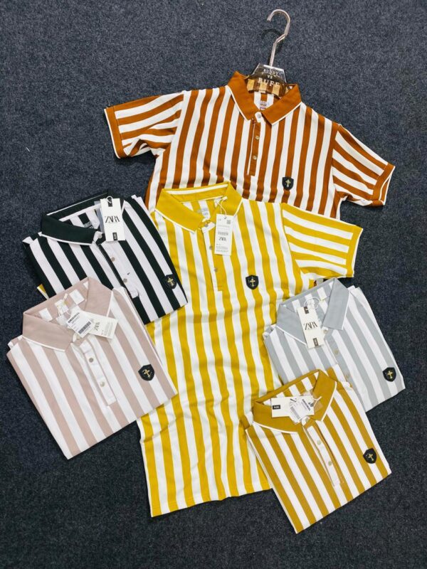 POLO T-SHIRTS WITH CASUAL STRIPES
