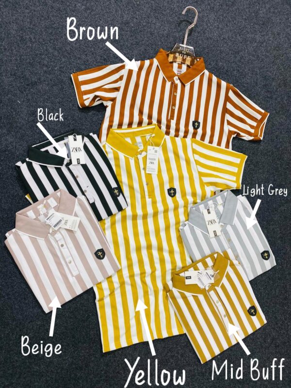 POLO T-SHIRTS WITH CASUAL STRIPES - Image 2