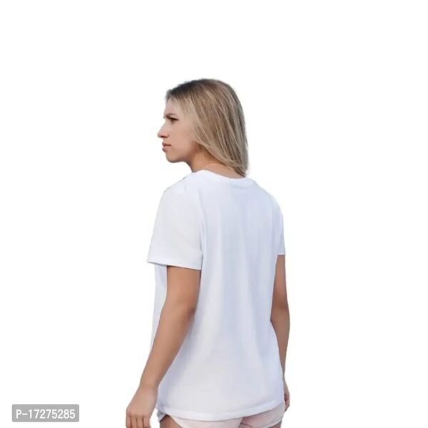 ROUND NECK ZODIAC SIGN DESIGNED T-SHIRT FOR WOMEN (WHITE) - Image 4