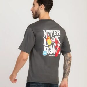 STYLISH BLEND DOWN SHOULDER T-SHIRT FOR MEN