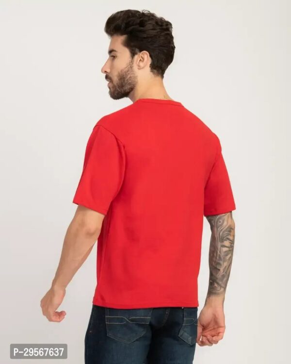 STYLISH TRENDY DOWN SHOULDER BLEND T-SHIRT FOR MEN - Image 2