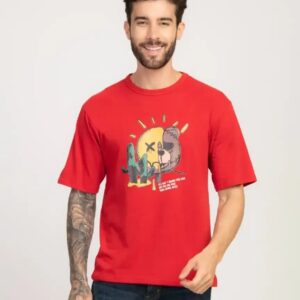 STYLISH TRENDY DOWN SHOULDER BLEND T-SHIRT FOR MEN