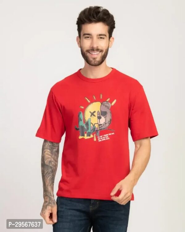 STYLISH TRENDY DOWN SHOULDER BLEND T-SHIRT FOR MEN
