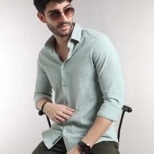 REGULAR FIT SOLID SPREAD COLLAR CLASSY SHIRT