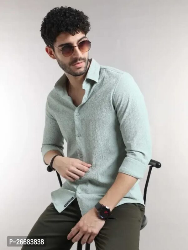 REGULAR FIT SOLID SPREAD COLLAR CLASSY SHIRT