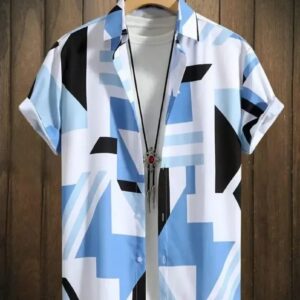 CLASSIC SPANDEX PRINTED CASUAL WHITE FOR MEN