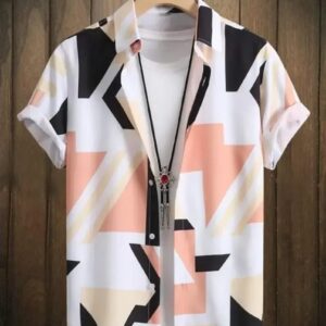CLASSIC SPANDEX PRINTED CASUAL SHIRT FOR MEN