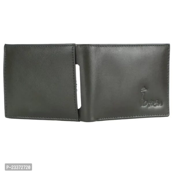 PREMIUM GENUINE LEATHER MENS WALLET FOR MEN (BLACK) . - Image 2