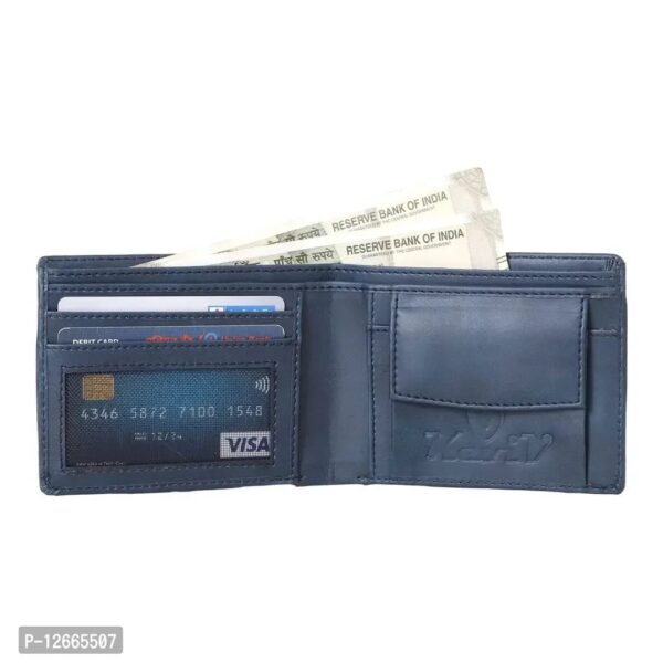 GENUINE LEATHER WALLET FOR MEN (BLUE) - Image 5