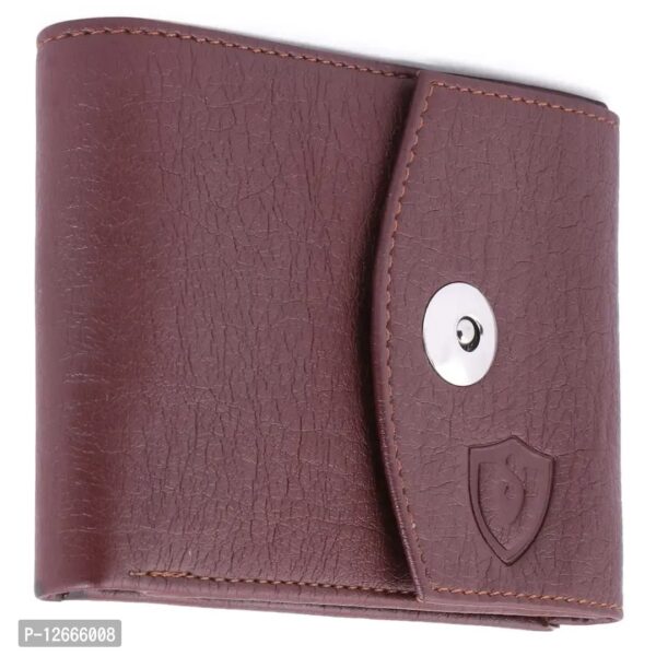 ARTIFICIAL LEATHER WALLET FOR MEN (BROWN) - Image 2