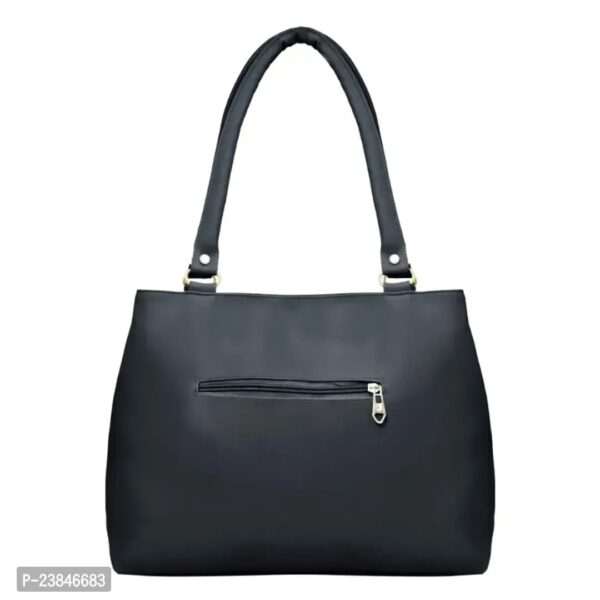 PREMIUM PU MADE HANDBAG FOR WOMEN (BLACK) - Image 2