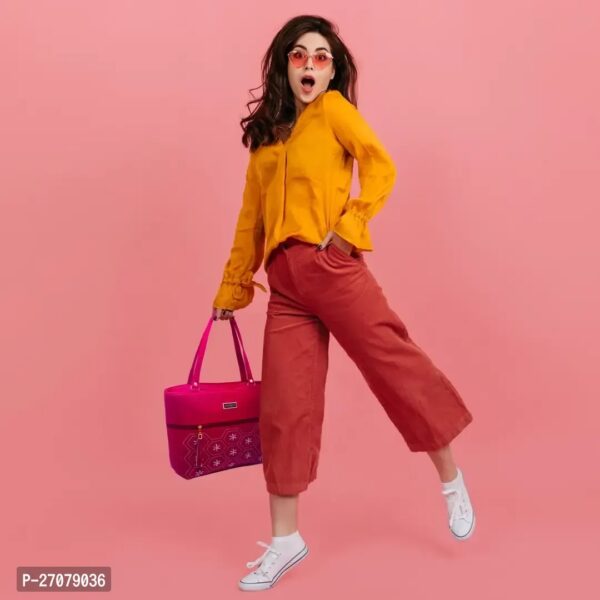 PREMIUM PU MADE STYLISH HANDBAG FOR WOMEN (MAROON) - Image 2