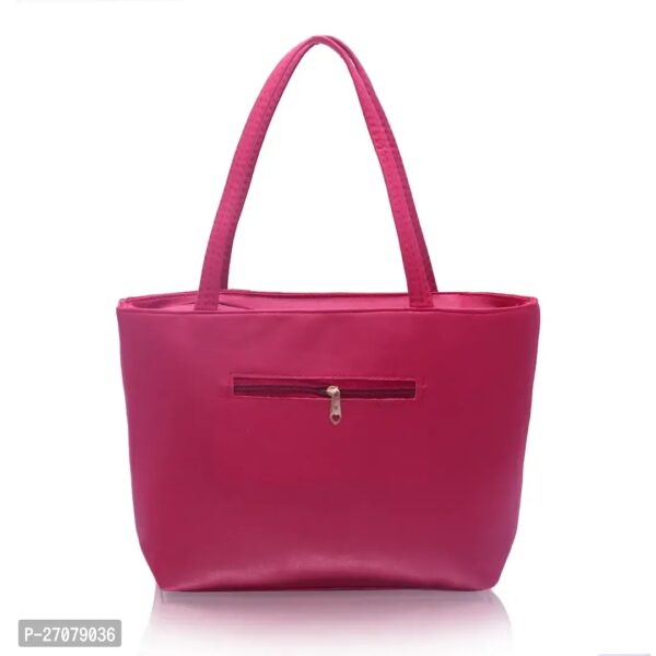 PREMIUM PU MADE STYLISH HANDBAG FOR WOMEN (MAROON) - Image 4