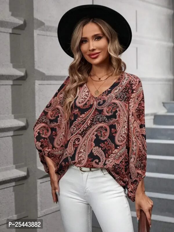 Stylish and Comfortable: Casual Regular Sleeves Solid Women Brown Top