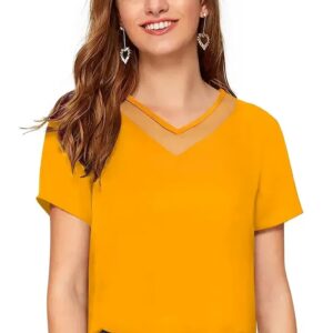 Elegant Yellow Solid Top for Women: A Must-Have in Your Wardrobe