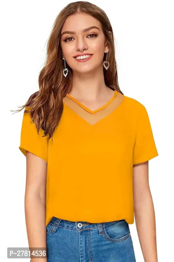 Elegant Yellow Solid Top for Women: A Must-Have in Your Wardrobe