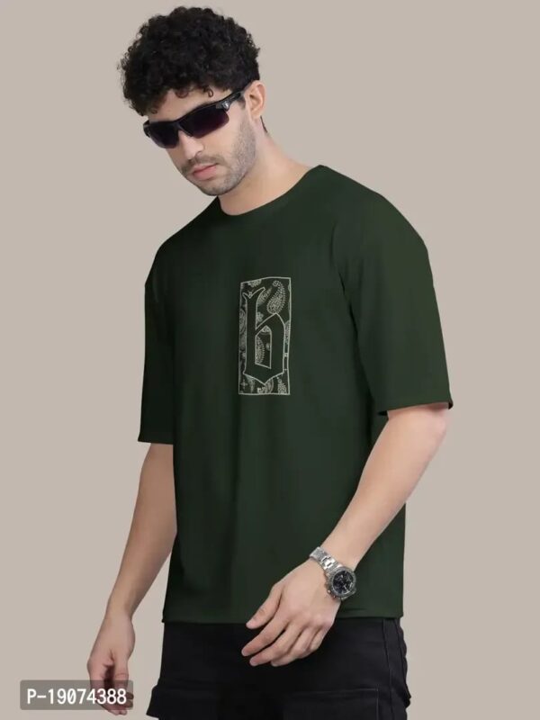 Discover the Ultimate Comfort: Baggy Oversized Printed T-Shirt in Olive - Image 2