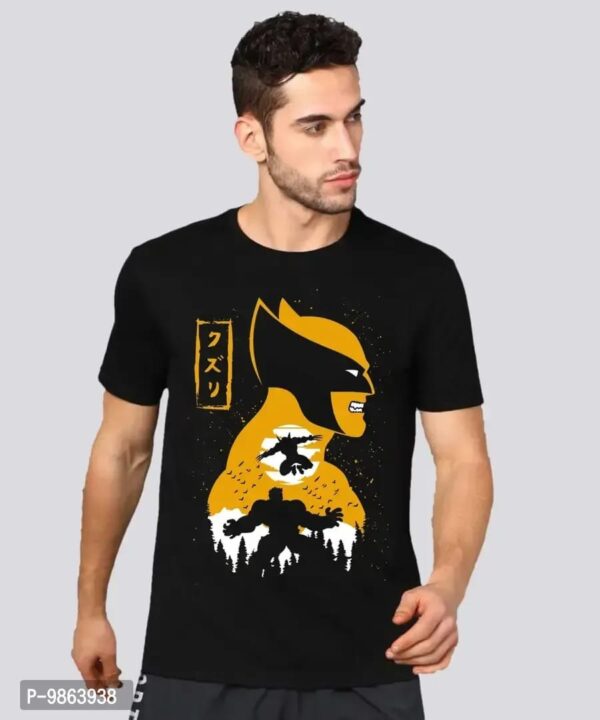 Wolverine T-Shirt | Black Stylish Comfort T Shirt in Half Sleeves
