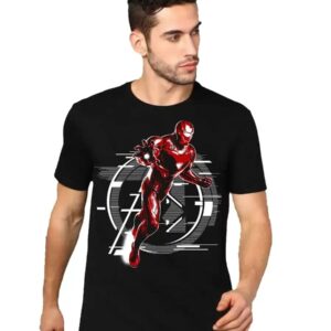 Stylish Ironman Printed Round Neck T-Shirt