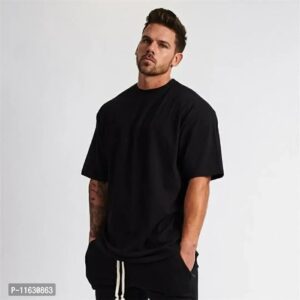Classic Solid Round Neck T-Shirt for Men