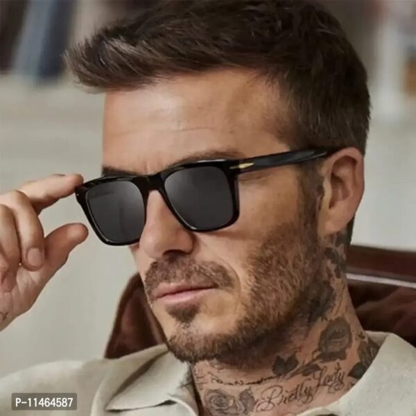 Trendy Cotton Blend Tees for Men - Black Color Printed Round Neck T-Shirt - Image 3