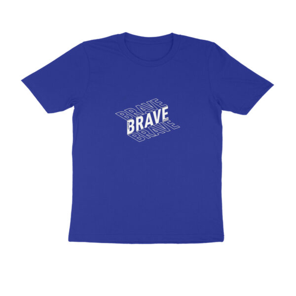 HALF SLEEVE 3D PRINTED ( BRAVE ) T SHIRT FOR MEN - Image 3
