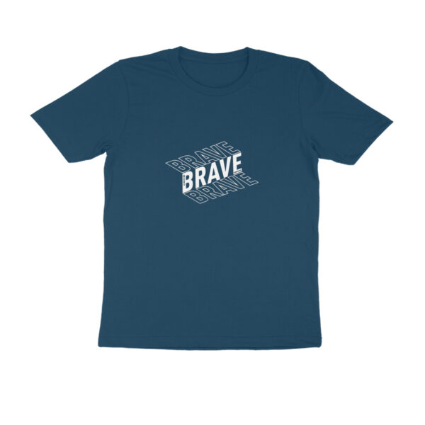 HALF SLEEVE 3D PRINTED ( BRAVE ) T SHIRT FOR MEN - Image 9