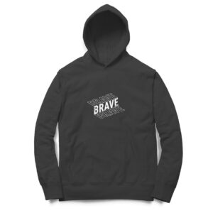 BRAVE PRINTED (3D ) HOODIE IN CLASSIC COLOURS