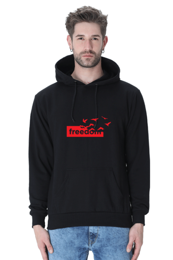 "Freedom Cotton Hooded Sweatshirt – Express Your Spirit" - Image 12
