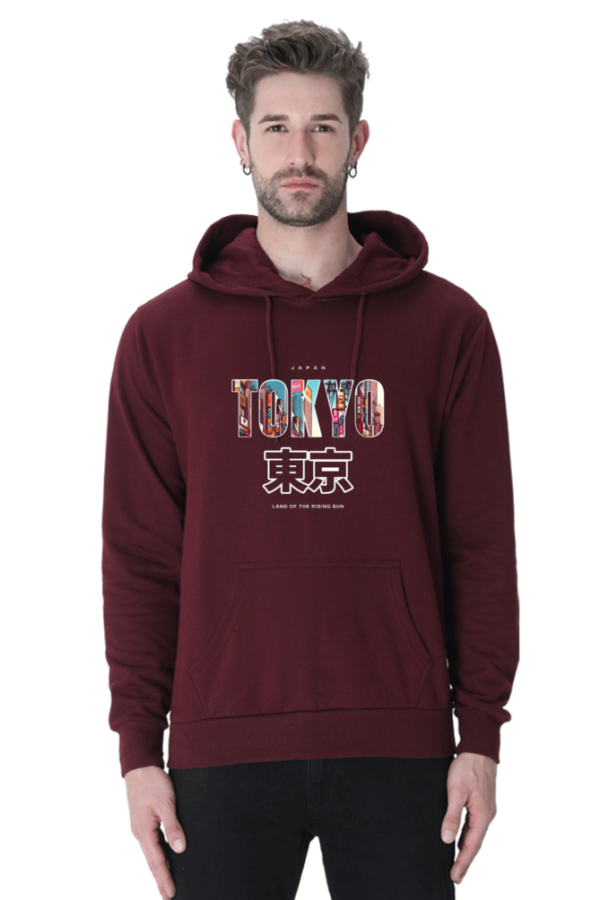 "Tokyo Cotton Hooded Sweatshirt – Land of the Rising Sun" - Image 4