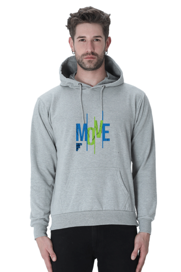 "Move Cotton Hooded Sweatshirt – Keep Going" - Image 11