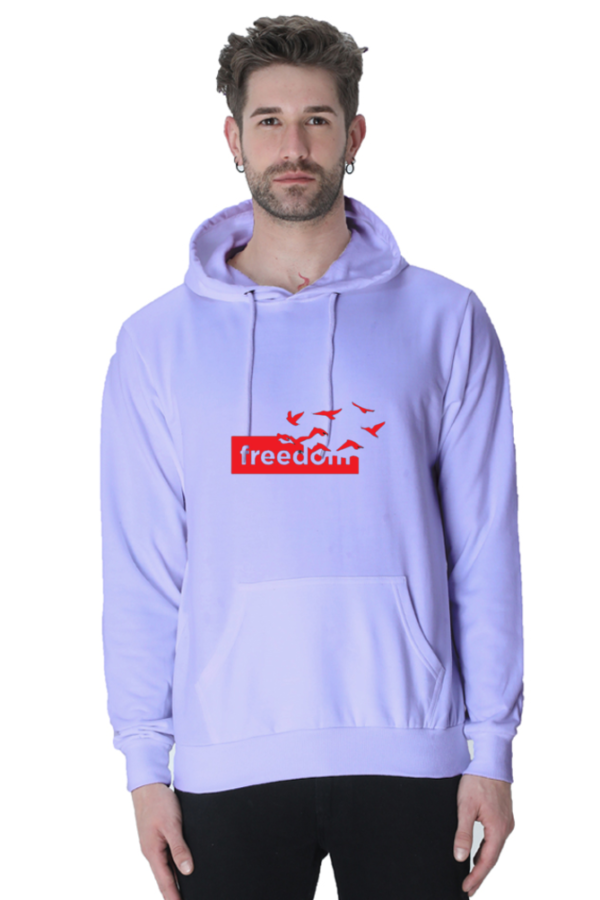 "Freedom Cotton Hooded Sweatshirt – Express Your Spirit" - Image 3