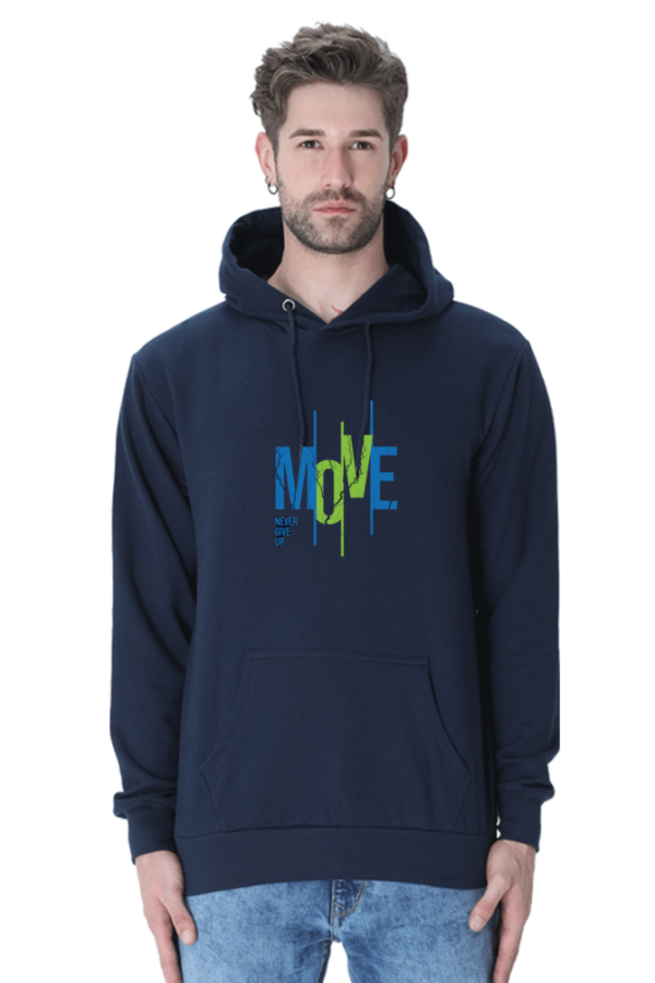 "Move Cotton Hooded Sweatshirt – Keep Going" - Image 12