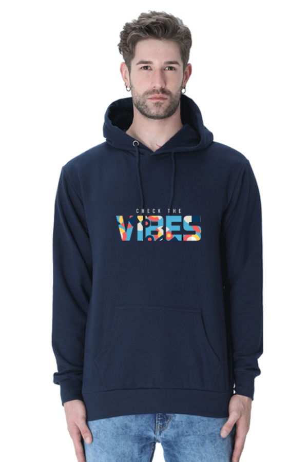 "Check the Vibes Cotton Hooded Sweatshirt – Bold and Trendy" - Image 6