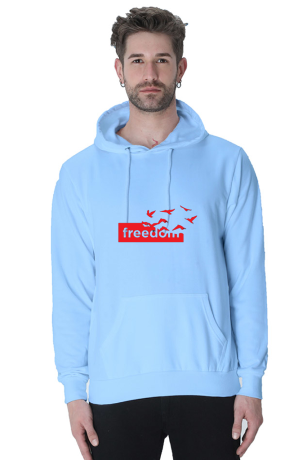 "Freedom Cotton Hooded Sweatshirt – Express Your Spirit"