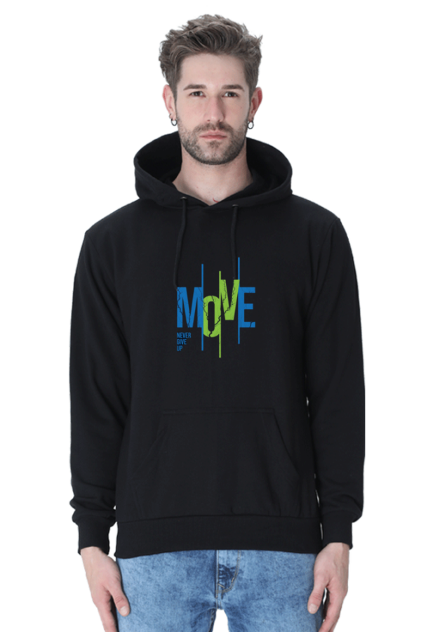 "Move Cotton Hooded Sweatshirt – Keep Going" - Image 13