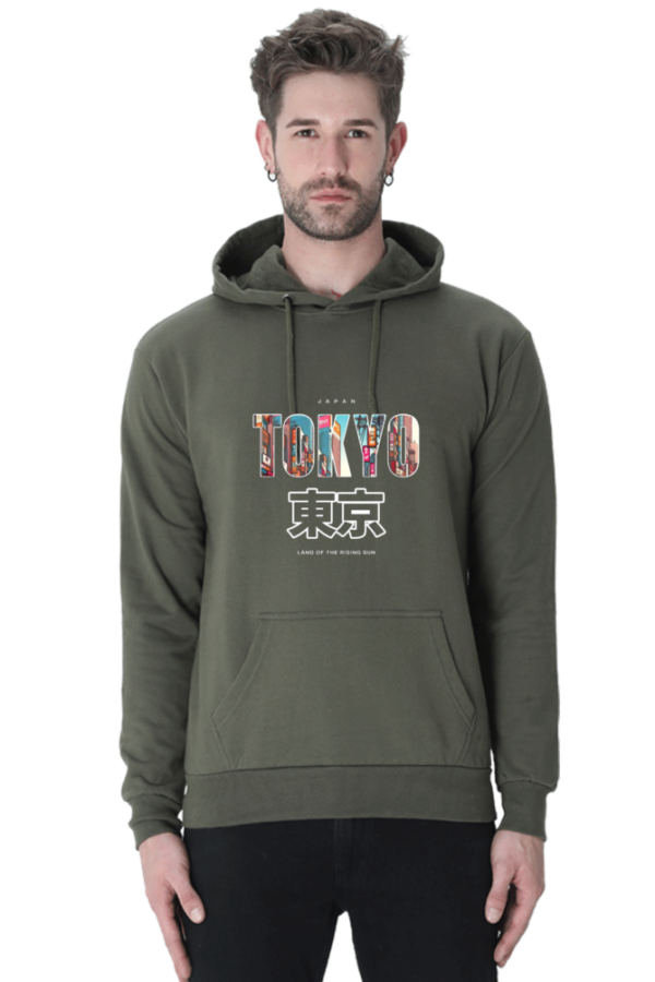 "Tokyo Cotton Hooded Sweatshirt – Land of the Rising Sun" - Image 3