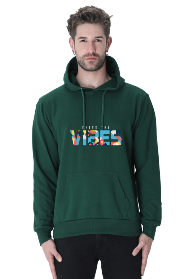 "Check the Vibes Cotton Hooded Sweatshirt – Bold and Trendy" - Image 5