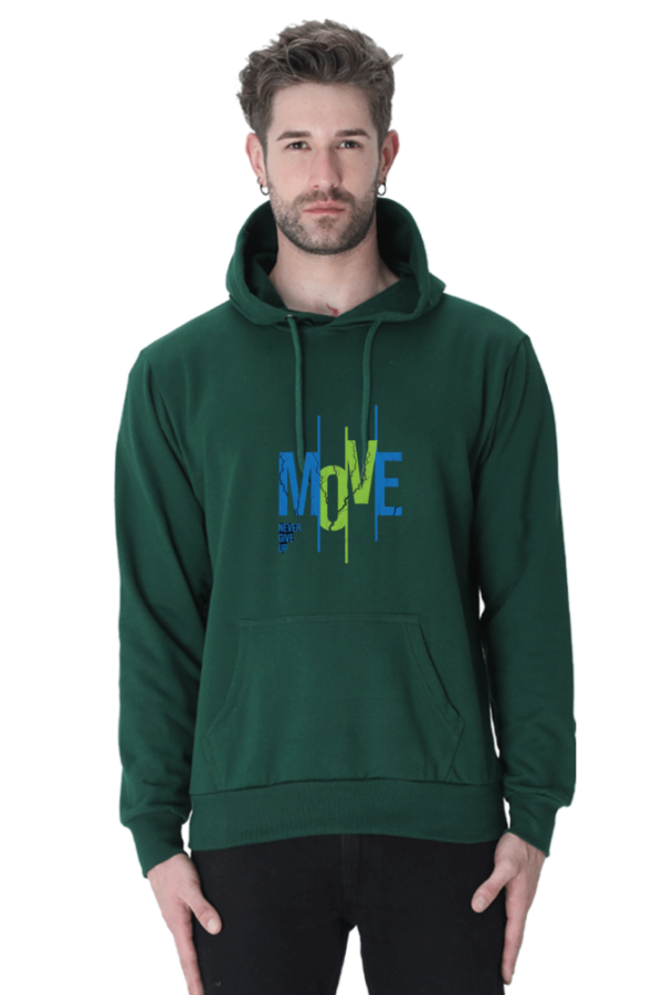 "Move Cotton Hooded Sweatshirt – Keep Going" - Image 10