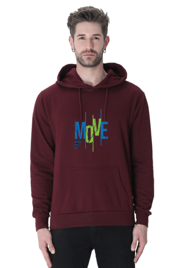 "Move Cotton Hooded Sweatshirt – Keep Going" - Image 7