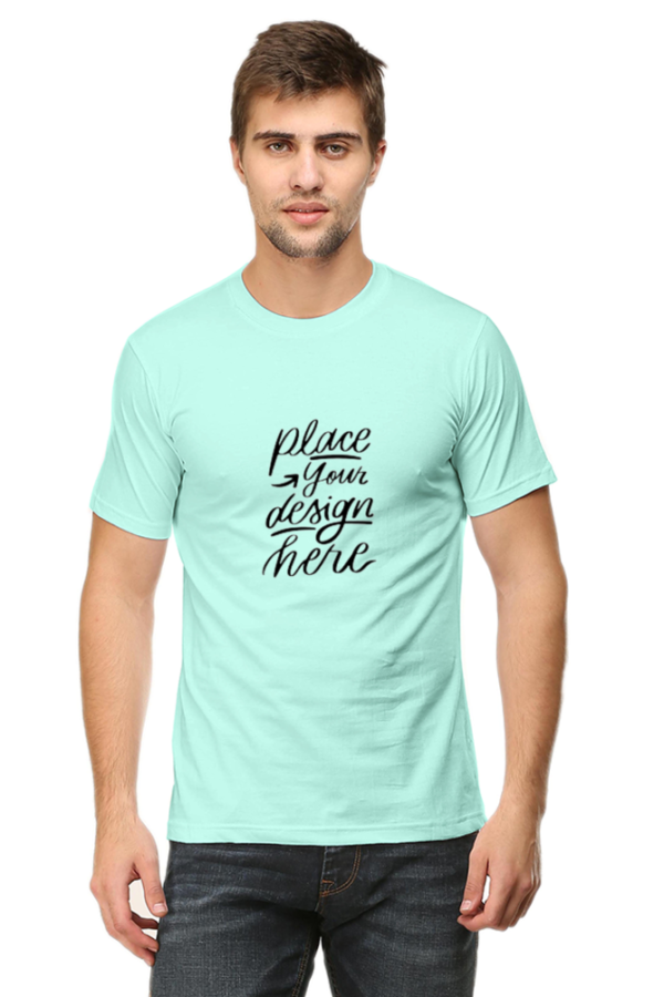 Stylish Men's Round Neck Classic Customizable T-Shirts - Image 4