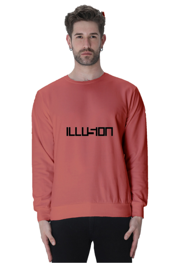 "Illusion" style printed Minimalist Sweatshirt - Image 3