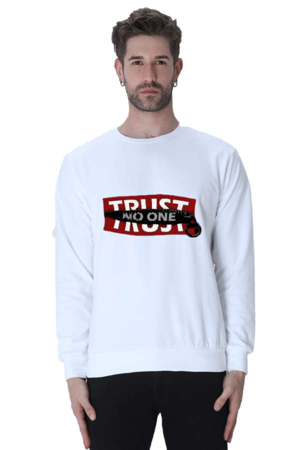 The graphic sweatshirt "Trust No One" - Image 11