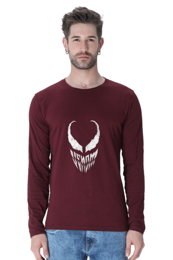 Iconic Marvel Long Sleeve Venom Villain t shirt.