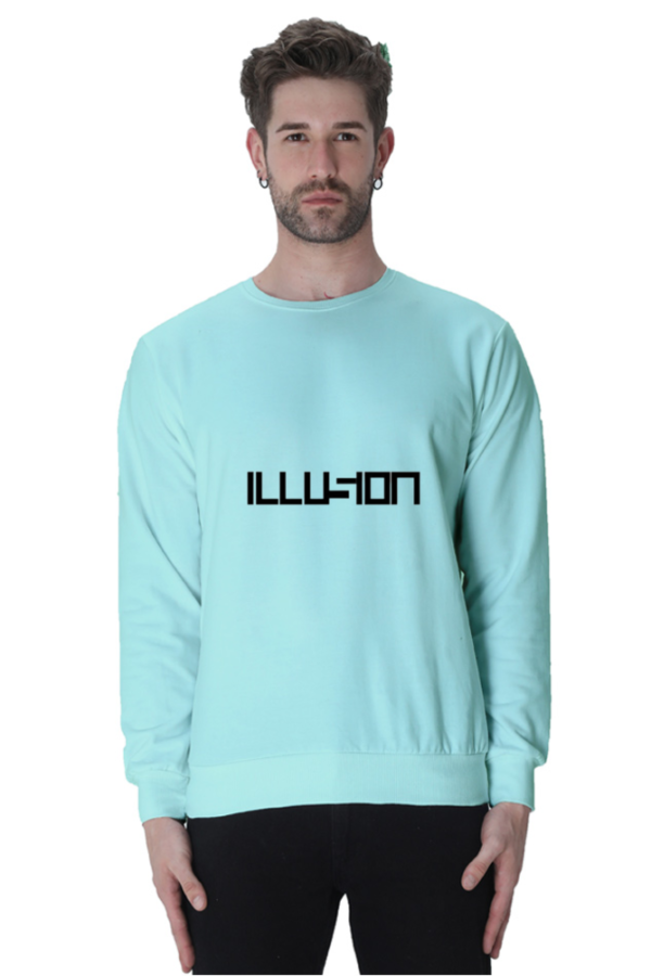 "Illusion" style printed Minimalist Sweatshirt - Image 2