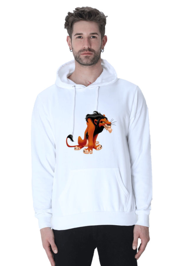 Hoodie in multiple colors featuring a fierce lion design - Image 3